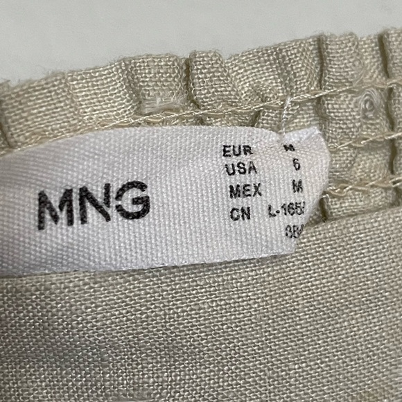 MNG Ruffled Linen Dress - Picture 5 of 13